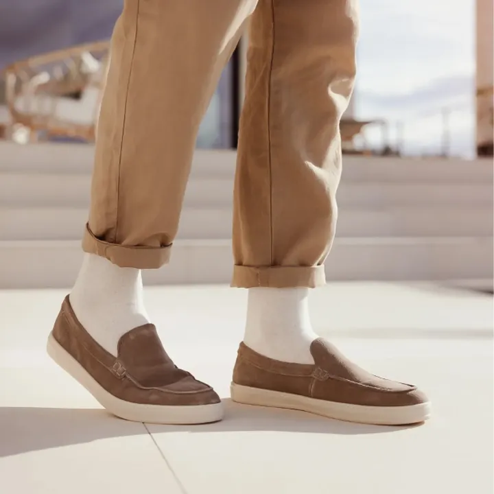 Sigvaris Active Confort Fraîcheur – Chaussettes de contention homme Classe 2 écru portée