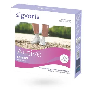 Sigvaris Active Loisirs – Chaussettes de contention femme Classe 2 boite