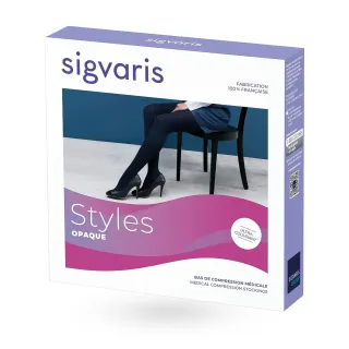 Sigvaris Styles opaque Morpho (+) – Bas de contention autofixants femme Classe 2 boite