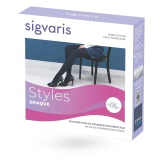 Sigvaris Styles Opaque - Chaussettes de contention Morpho (+) boite