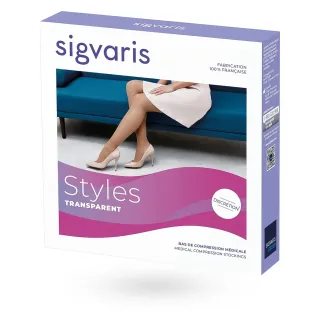 Sigvaris Styles transparent Morpho (+) – Collant de contention femme Classe 2 boite