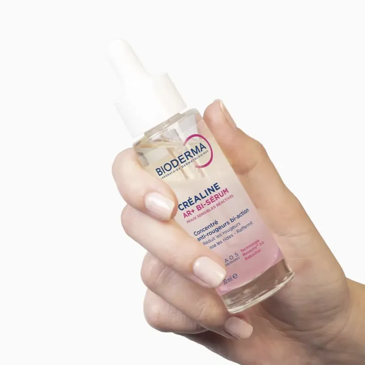 Créaline AR+ bi-sérum Bioderma 30 ml pris en main