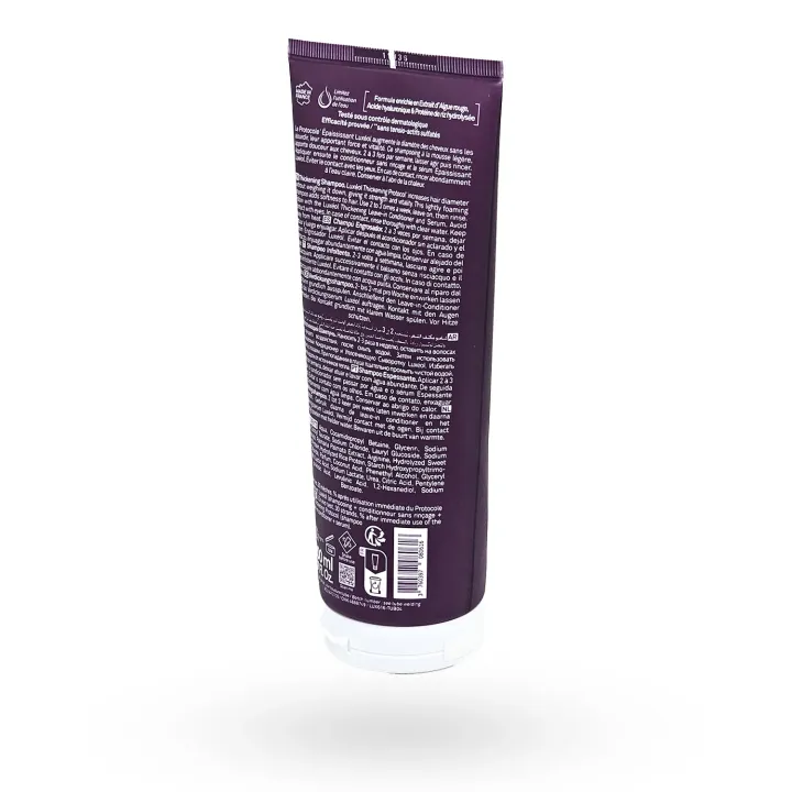 Luxéol shampooing épaississant 200 ml tube face 4