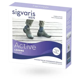 Sigvaris Active Loisirs chaussettes de contention homme - Classe 2 boite
