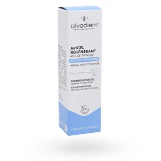 Alvadiem Apigel régénérant SOS anti-irritations 10 ml face avant