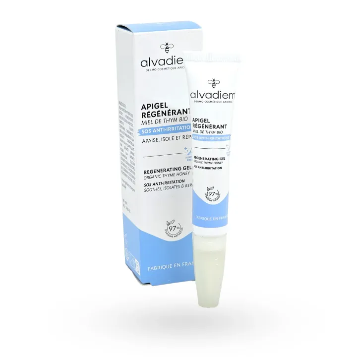 Alvadiem Apigel régénérant SOS anti-irritations 10 ml boite + tube