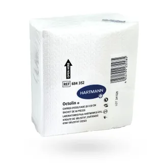 Octolin carrés d'essuyage 29 x 33 cm 50 pièces