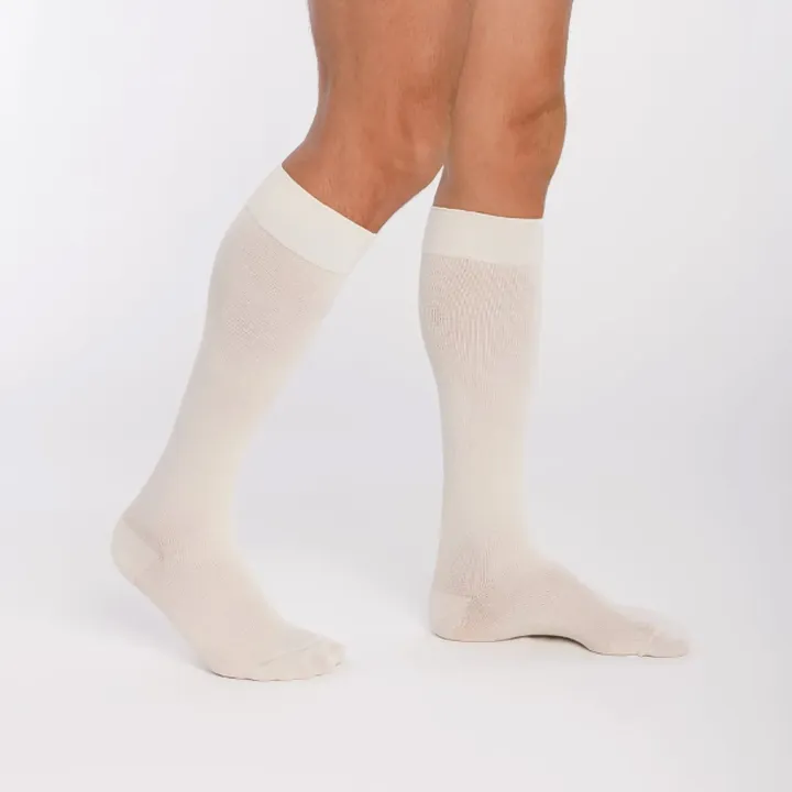 Sigvaris Active coton BIO 55 % – Chaussettes de contention homme Classe 2 beige