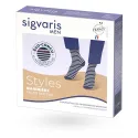Sigvaris Styles Marinière – Chaussettes de contention homme Classe 2