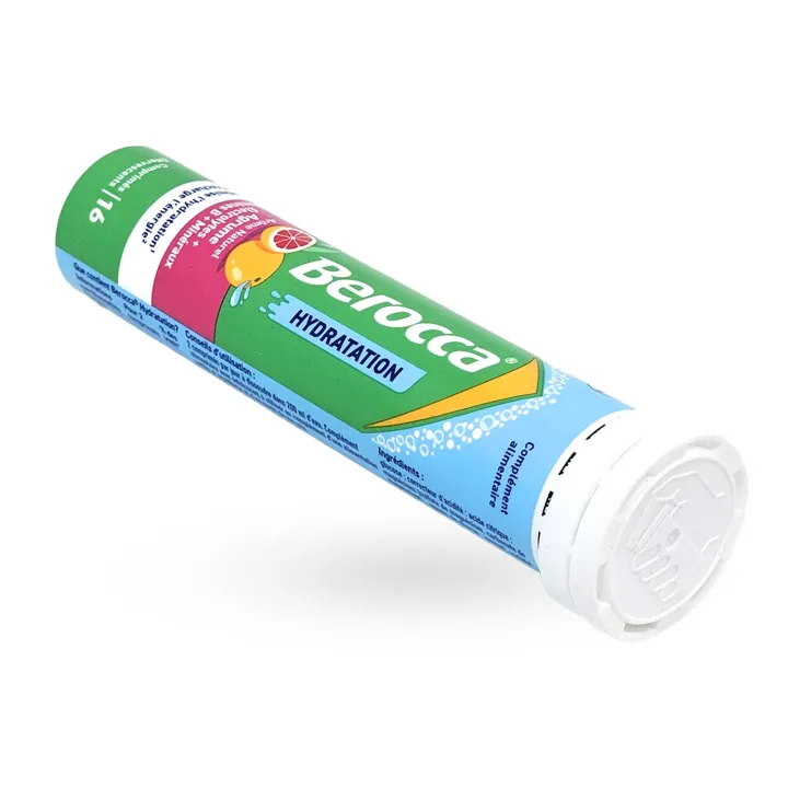 Berocca Hydratation 16 comprimés effervescents agrumes couché