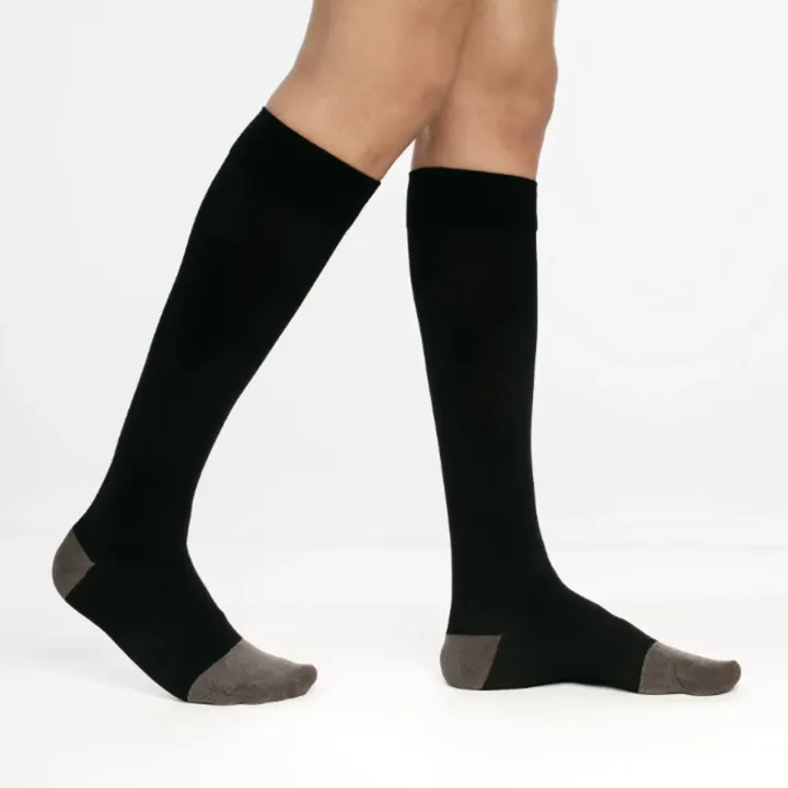 Sigvaris Spécialiste Pieds sensibles – Chaussettes de contention homme Classe 2 noir