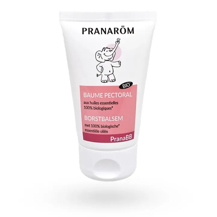 Pranarôm baume pectoral PranaBB huiles essentielles BIO 40 ml tube face avant
