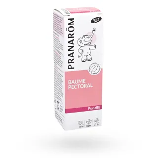 Pranarôm baume pectoral PranaBB huiles essentielles BIO 40 ml boite face avant