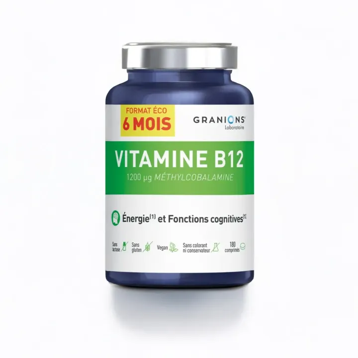 Vitamine B12 1200 µg Granions 180 comprimés labo