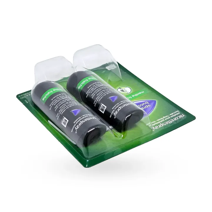 Nicorettespray 1 mg spray buccal 2 distributeurs menthe fraîche couché