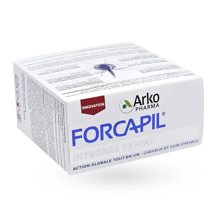 Forcapil Intégral Expert Arkopharma – Chute et croissance des cheveux 168 gélules face arrière couchée