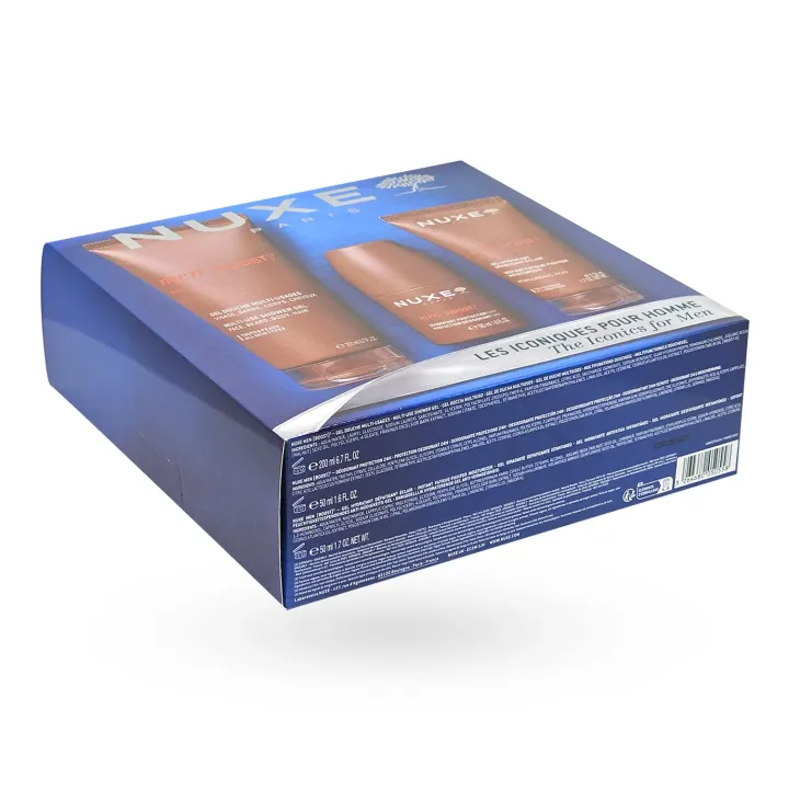 Coffret Noël Nuxe Men [BOOST]³ Les Iconiques Pour Hommes 2026 boite couchée