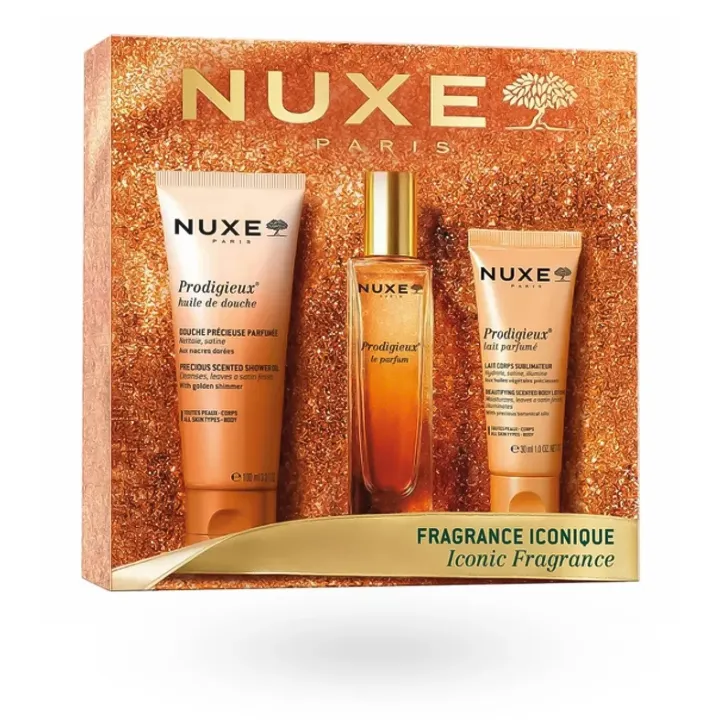 Coffret Noël Nuxe Prodigieux Fragrance Iconique 2026 boite face avant