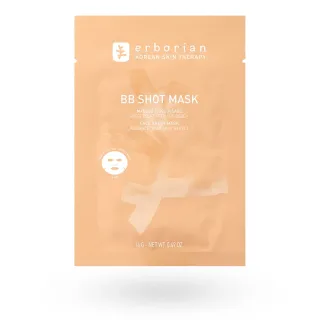 Erborian BB Shot Mask – Masque Tissu Éclat Effet Peau de Bébé 15 g