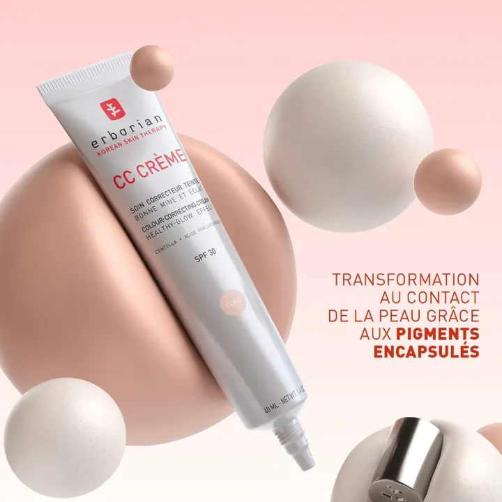 Erborian CC Crème à la Centella Asiatica SPF 30 – 15 ml clair labo