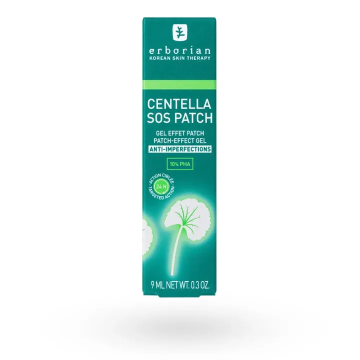 Erborian Centella SOS Patch 9 ml – Gel Anti-Boutons Effet Patch Transparent boite