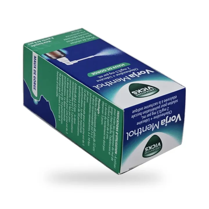 Vicks Vorja Menthol 2 mg/0,5 mg/ml – Spray maux de gorge 30 ml couché