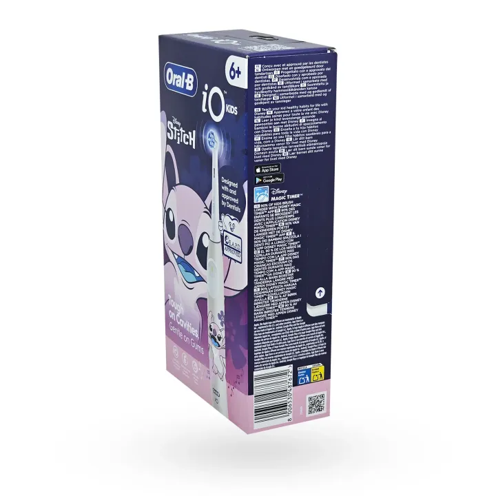 Oral-B iO Kids Angel – Brosse à dents électrique enfant dès 6 ans flanc droit