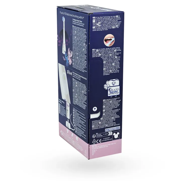Oral-B iO Kids Angel – Brosse à dents électrique enfant dès 6 ans flanc gauche