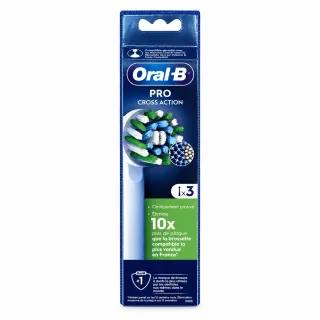 Oral-B Pro CrossAction – 3 brossettes de rechange face avant