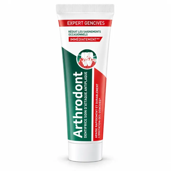 Arthrodont Expert Gencives – Dentifrice soin d'attaque antiplaque tube