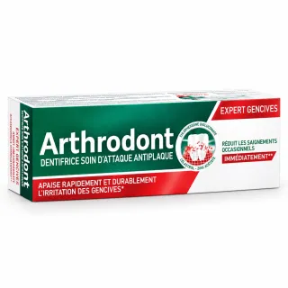 Arthrodont Expert Gencives – Dentifrice soin d'attaque antiplaque boite