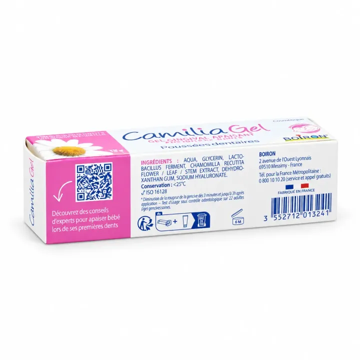Camilia Gel Boiron – Gel gingival premières dents bébé 15 g face 2