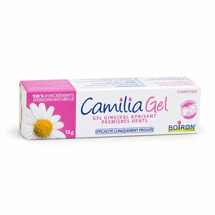 Camilia Gel Boiron – Gel gingival premières dents bébé 15 g face 3