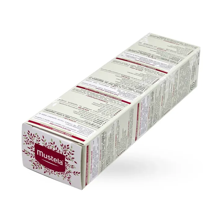 Mustela action 3 en 1 crème vergetures 150 ml boite face arrière couchée