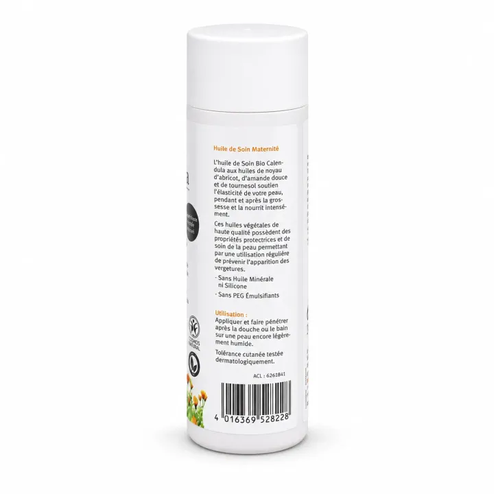 Dr Theiss Bio Calendula huile vergetures maternité 200 ml face 2