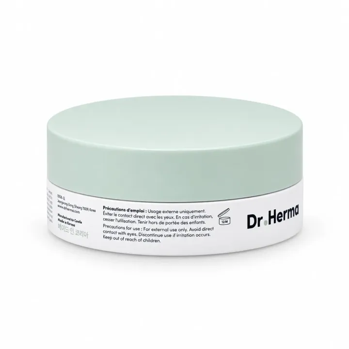 Dr Herma Patchs yeux défatigants hydrogel 30 patchs pot flanc droit