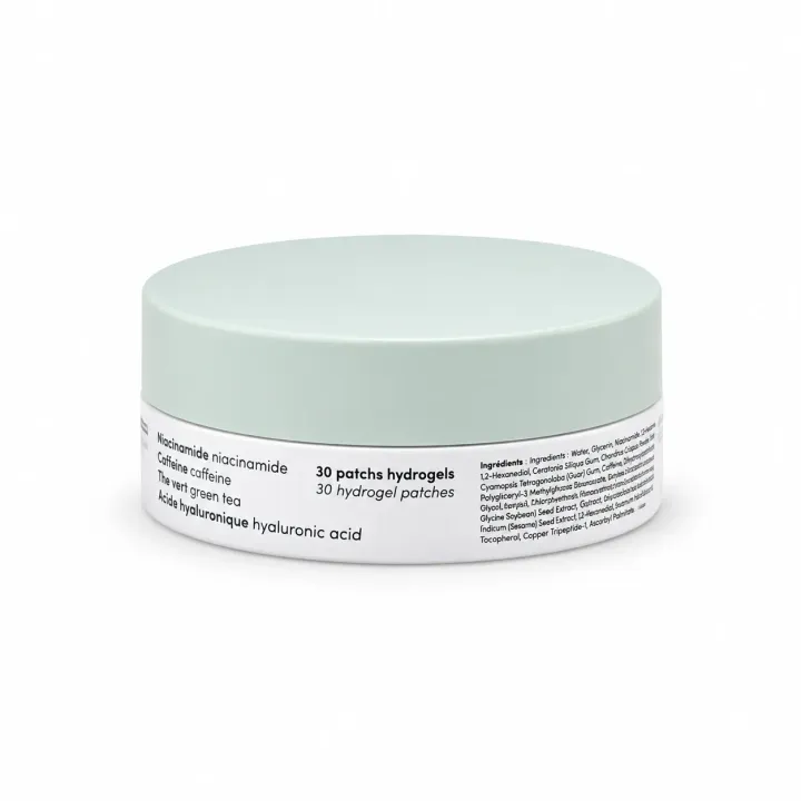 Dr Herma Patchs yeux défatigants hydrogel 30 patchs pot face arrière