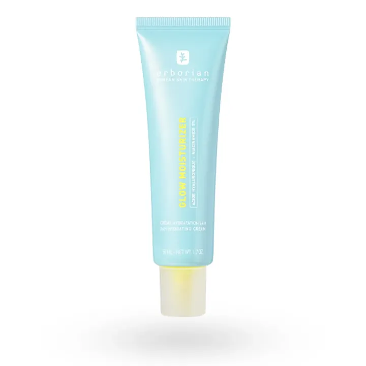 Erborian Glow Moisturizer crème hydratation 24h effet glass skin 50 ml tube
