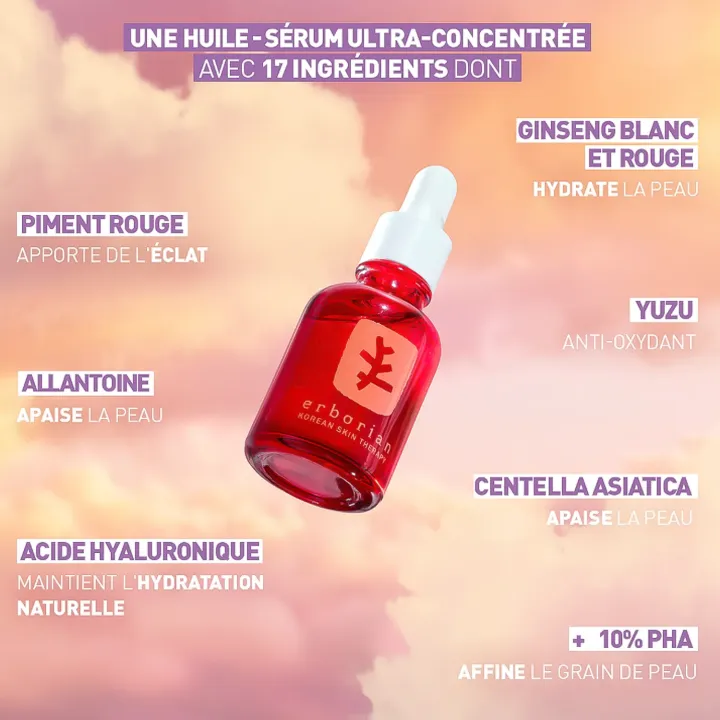 Erborian Skin Therapy Huile-Sérum multi-perfectrice ultra-concentrée 30 ml propriétés