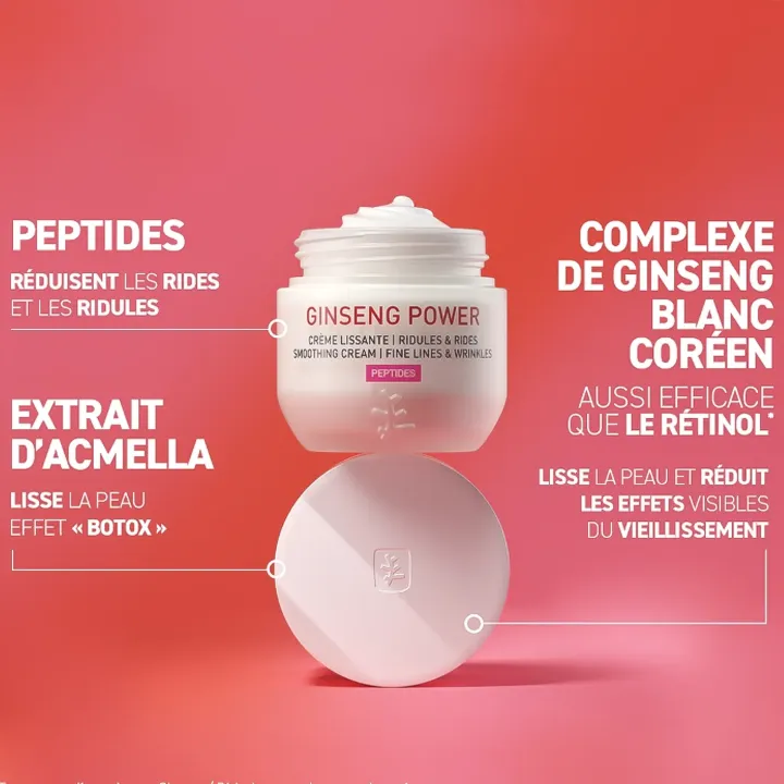 Erborian Ginseng Power crème lissante anti-rides 50 ml propriétés