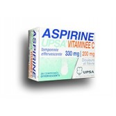 Aspirine UPSA à la vitamine C - 20 comprimés effervescents