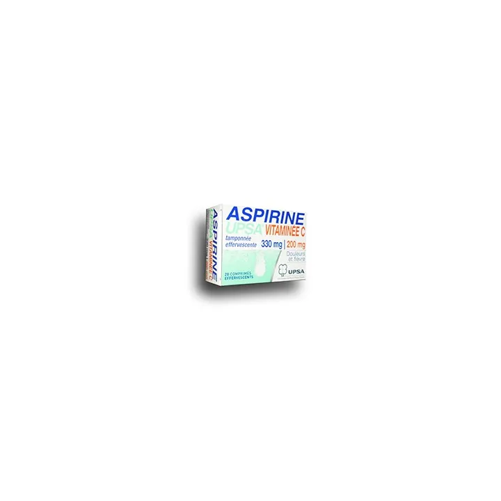 Aspirine Upsa vitamine C tamponnée effervescente - 20 comprimés effervescents