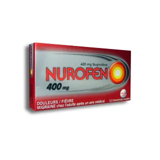 Nurofen ibuprofène 400 mg douleurs et fièvre comprimés enrobés 