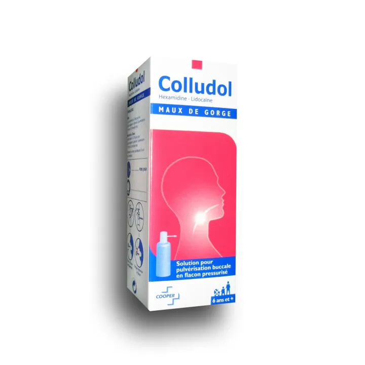 Colludol maux de gorge, solution pour pulvérisation buccale