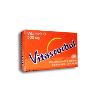 Vitascorbol vitamine C 500 mg comprimés à croquer