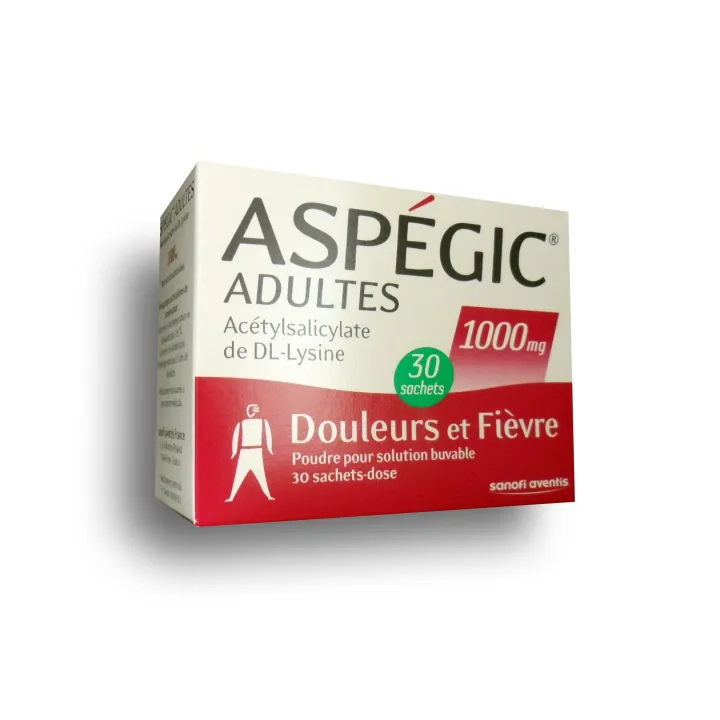 Aspégic 1000 mg adulte 30 sachets