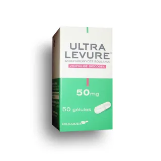 Ultra levure 50 mg gélule antidiarrhéique boite de 50