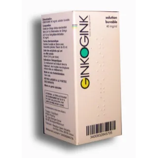 Ginkogink solution buvable 40 mg/ml Ginkogink solution buvable 40 mg/ml