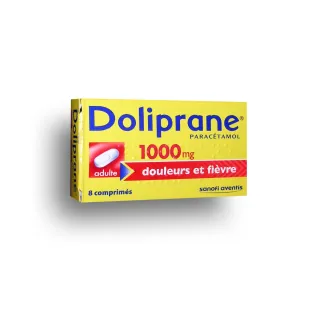 Doliprane 1000 mg paracétamol boite de 8 comprimés pelliculés
