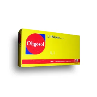 Lithium oligosol solution buvable